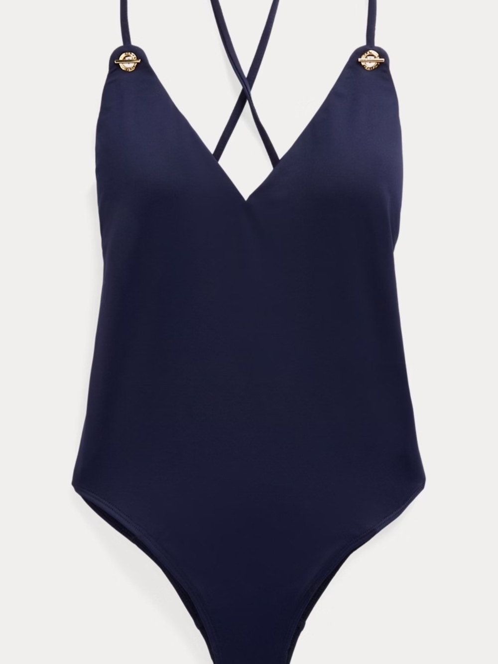 NWT Ralph Lauren Navy One-Piece Swimsuit Size 6